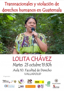 Valladolid: Transnacionales y violación de derechos humanos en Guatemala @ Aula 10. Facultad de Derecho