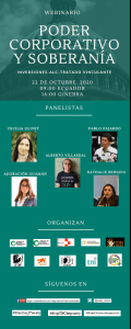 Webinario: Poder corporativo y soberanía @ FB Live: https://www.facebook.com/udapt.oficial