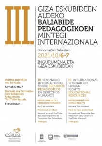 III. Seminario Internacional de Recursos Pedagógicos en Derechos Humanos. @ Kursaal