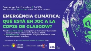 Què hi ha en joc a la COP26 de Glasgow? @ Fabra i Coats