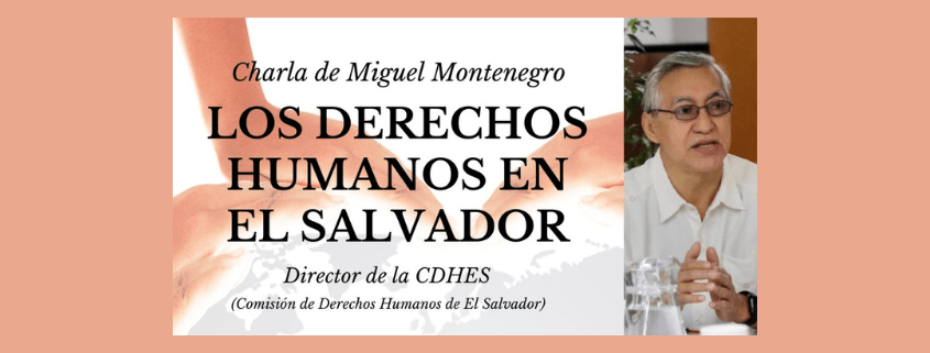 Charla sobre DDHH en El Salvador, en Valladolid